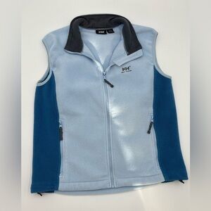 Helly Hansen Fleece Vest Women’s M Blue Zip Up Outdoor Hiking‎ Layer